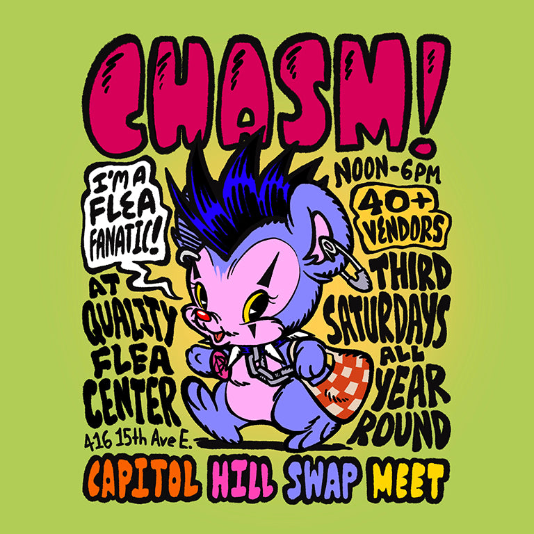CHASM — Capitol Hill Autonomous Swap Meet poster graphic