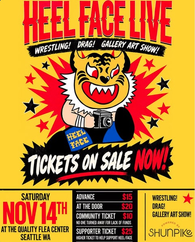 HEEL/FACE LIVE at Quality Flea Center